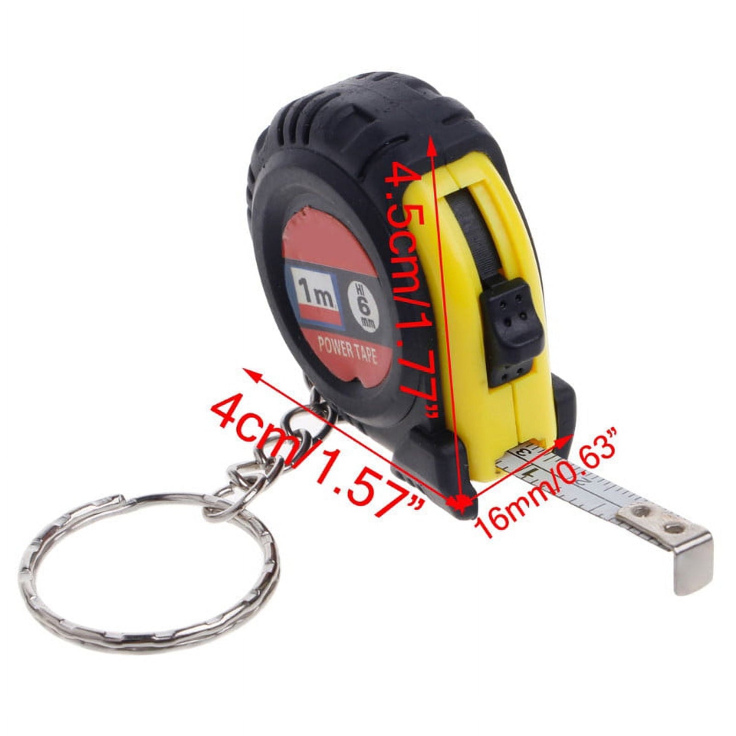 Ruler Retractable Tape Size Metric Measure 1m Pocket Chain color Key Random Tools & Home Improvement, Key V1189-LWWAL-20260325-01852