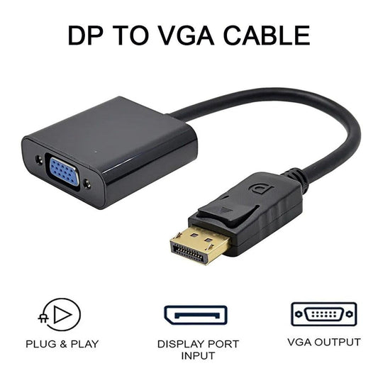 1080p DP DisplayPort Male to VGA Female Converter Adapter Cable V1189-LWWAL-20260325-01853