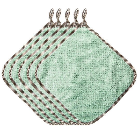 JWDX Wipes Clearance, 5Pcs Rag Dish Cloth Water Absorption Thickening Pot Washing Towel Table Home Kitchen V1189-LWWAL-20260325-01854