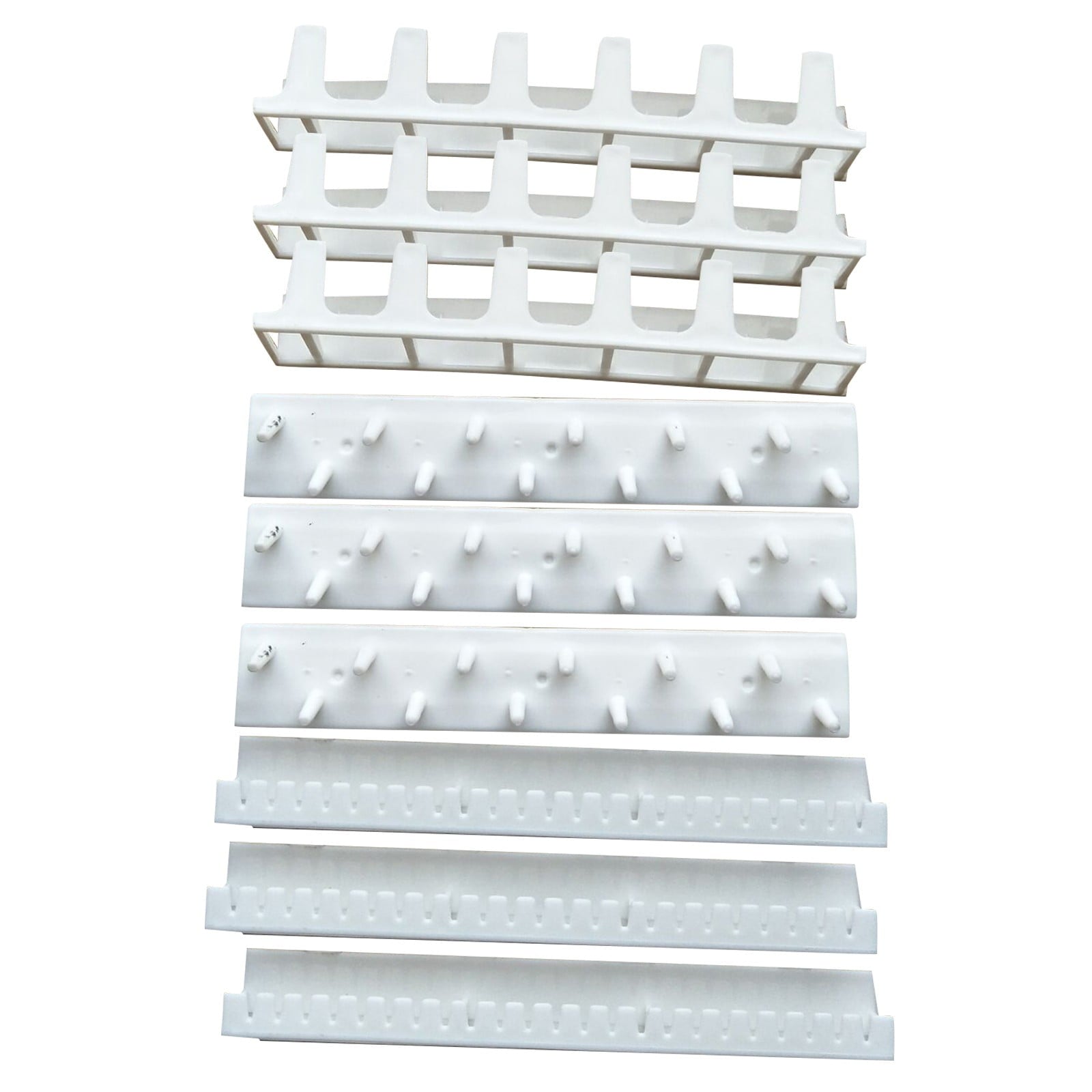Adhesive Curtain Rod Hooks 9 in 1 Adhesive Paste Wall Hanging Storage Hooks Jewelry Display Organizer V1189-LWWAL-20260325-01858