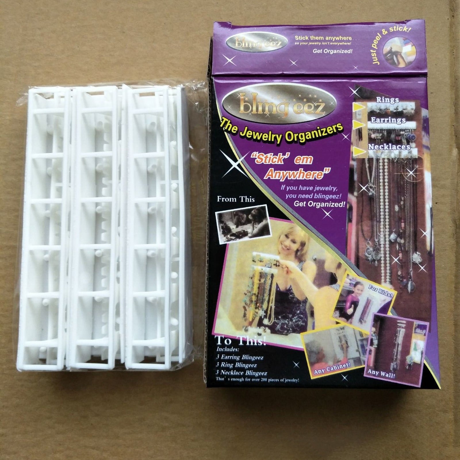 Adhesive Curtain Rod Hooks 9 in 1 Adhesive Paste Wall Hanging Storage Hooks Jewelry Display Organizer V1189-LWWAL-20260325-01858