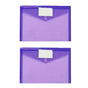 Zip Pencil 2 Pack Plastic Envelopes Poly Envelopes Sooez Clear Document Folders Us Letter A4 Size Newyear V1189-LWWAL-20260325-01881