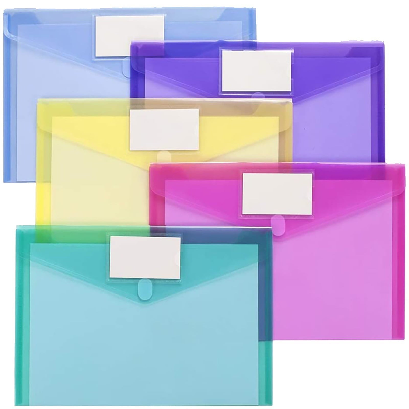 Zip Pencil 2 Pack Plastic Envelopes Poly Envelopes Sooez Clear Document Folders Us Letter A4 Size Newyear V1189-LWWAL-20260325-01881