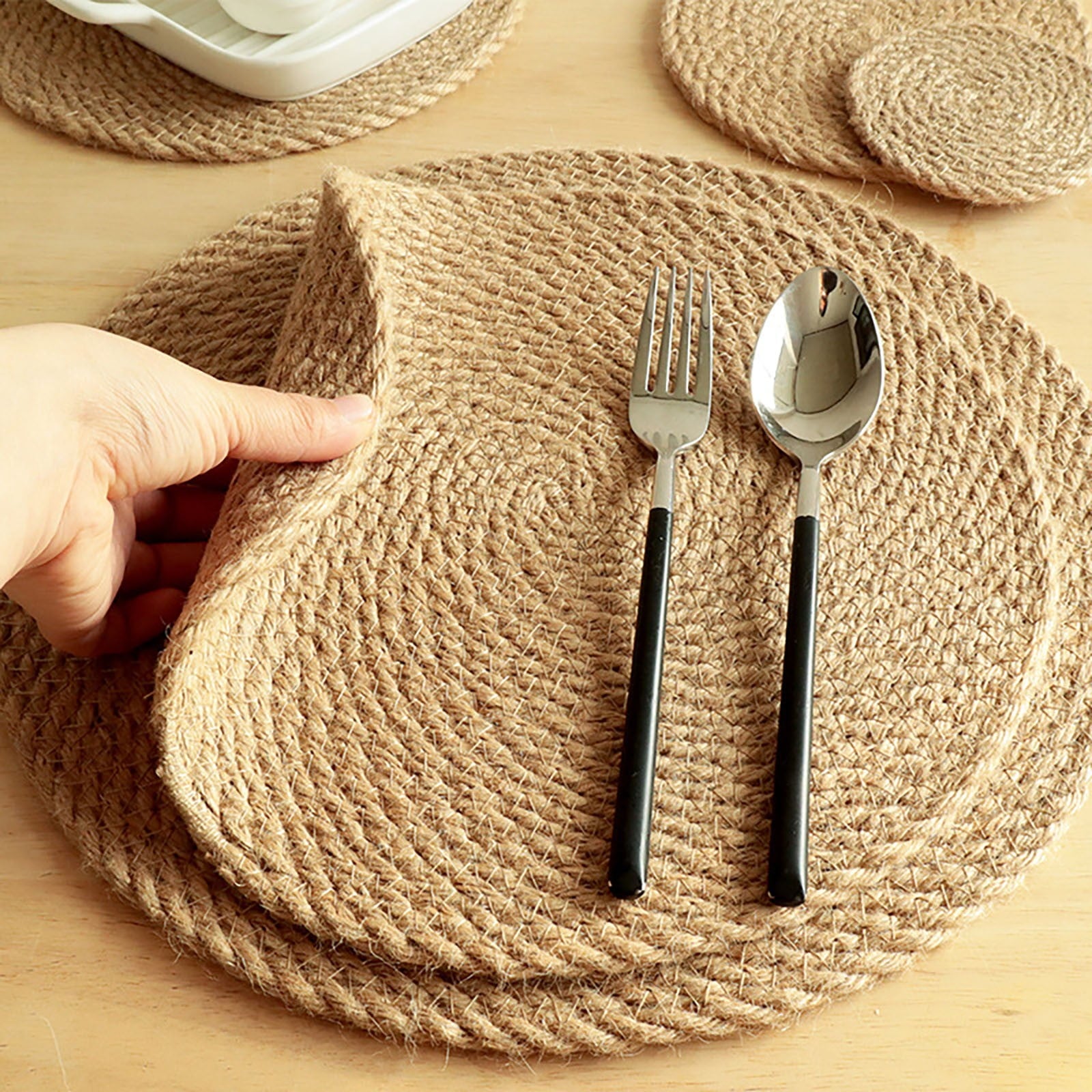 JWDX Placemat Clearance, Linen Insulation Mat Table Placemat Home Mugit Is Suitable for Hot Plates Pots and V1189-LWWAL-20260325-01882