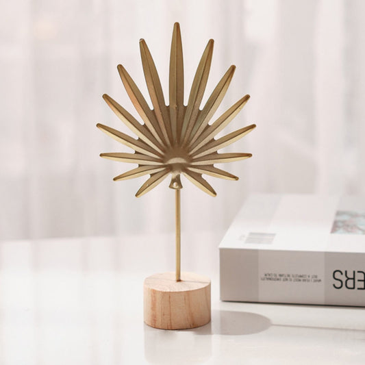 Leaf Decor Metal Golden Leaf Ornaments and Base Modern Simple Gold Leaf Table Sculpture for Living Room V1189-LWWAL-20260325-01889