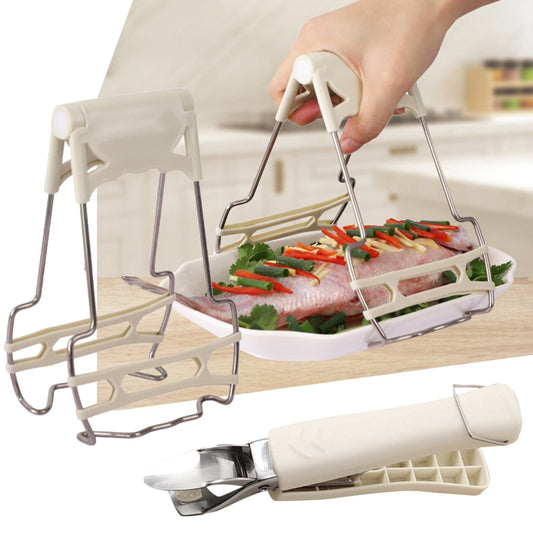 JWDX Food Clips Clearance, Stainless Steel Anti Hot Bowl Dish Plate Clip Clamp Holder for Moving Hot Plate Or V1189-LWWAL-20260325-01901