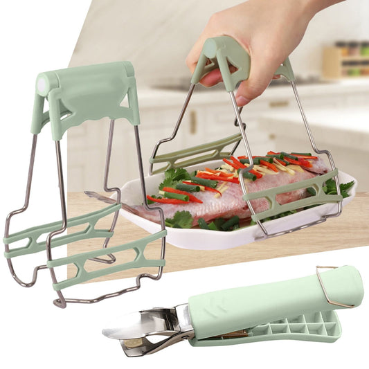 JWDX Food Clips Clearance, Stainless Steel Anti Hot Bowl Dish Plate Clip Clamp Holder for Moving Hot Plate Or V1189-LWWAL-20260325-01902