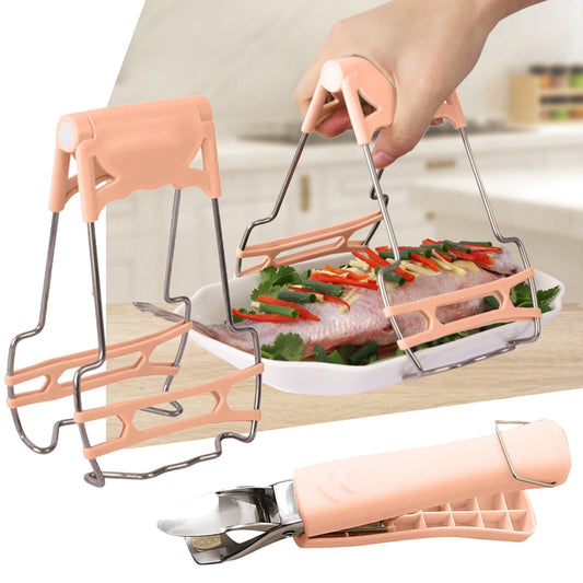 JWDX Food Clips Clearance, Stainless Steel Anti Hot Bowl Dish Plate Clip Clamp Holder for Moving Hot Plate Or V1189-LWWAL-20260325-01903
