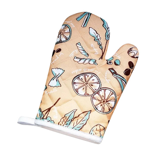 JWDX Oven Mitts Clearance, Oven Oven Heat Oven Glove Polyester Floral Printed Pot Holder Microwave Glove V1189-LWWAL-20260325-01920
