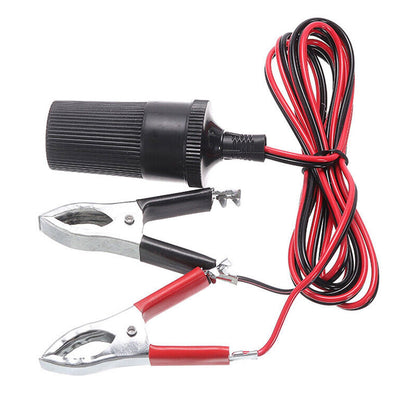 12V Battery Clip To Car Cigarette Lighter Female Socket Clamp Adapter Cable H6N5 V1189-LWWAL-20260325-01927