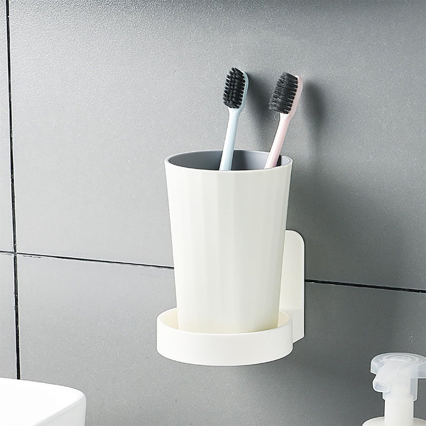 JWDX Rack Clearance, Wall Mounted Cup Holder Versatile Saving Cup Organizer for Home Bathroom As shown V1189-LWWAL-20260325-01943