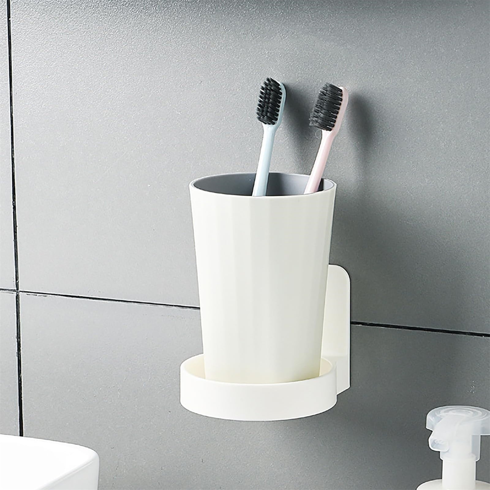 JWDX Rack Clearance, Wall Mounted Cup Holder Versatile Saving Cup Organizer for Home Bathroom As shown V1189-LWWAL-20260325-01943