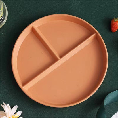JWDX Tableware Clearance, Wheat Plates for Adults Reusable Dinnerware Set Kids Divided Plate Bariatric V1189-LWWAL-20260325-01961