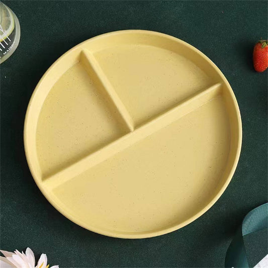 JWDX Tableware Clearance, Wheat Plates for Adults Reusable Dinnerware Set Kids Divided Plate Bariatric V1189-LWWAL-20260325-01967