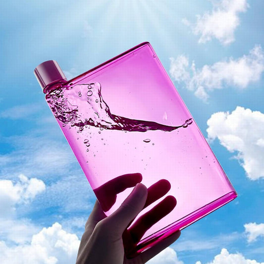 JWDX Glass and Bottle Clearance, Flat Water Bottle Slim Water Bottle for Purse Leak Proof Slim Handbag Poket V1189-LWWAL-20260325-01971