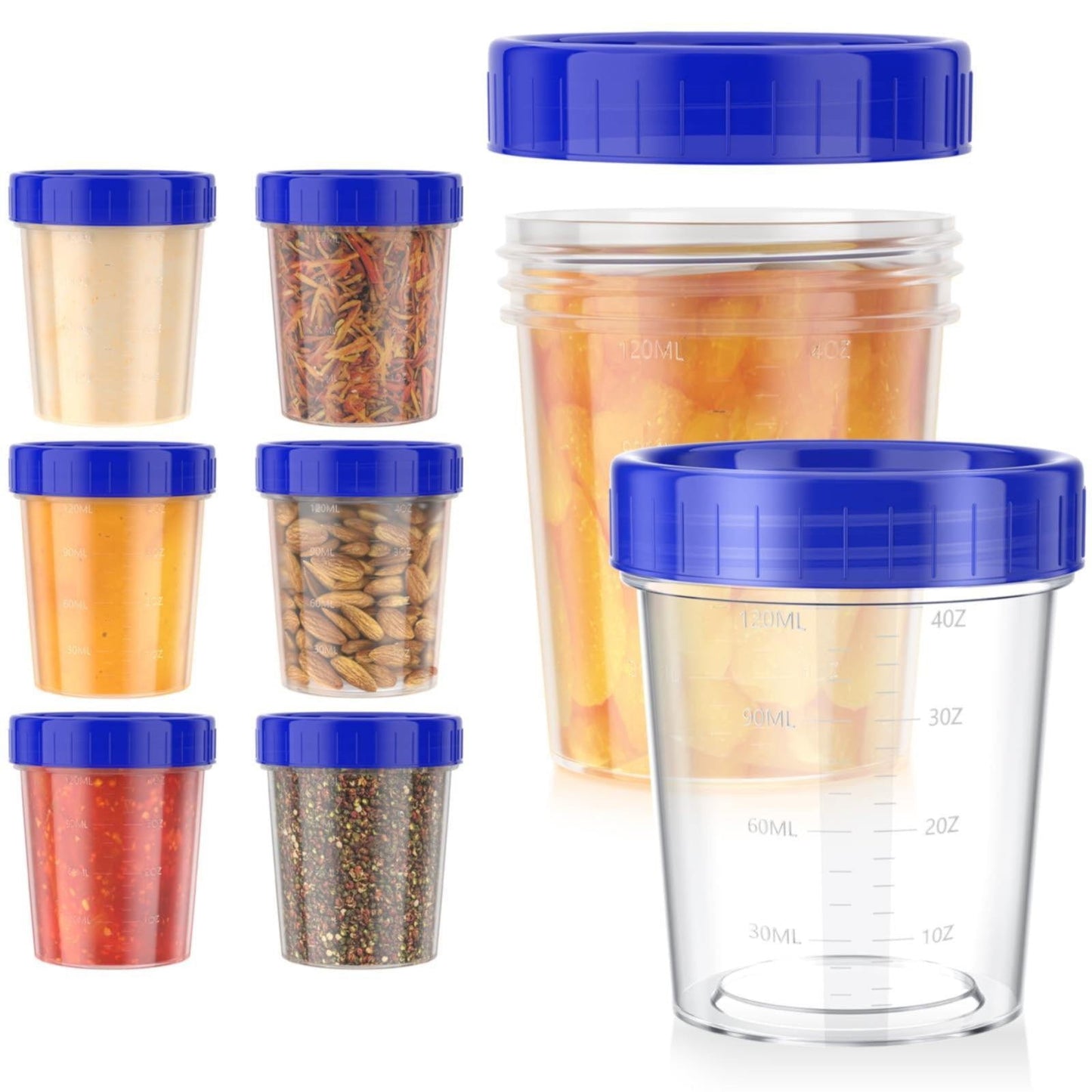 JWDX Food Storage Clearance, 4 Ounce Dressing Container Leak Proof Seasoning Container with Lid Reusable V1189-LWWAL-20260325-01988