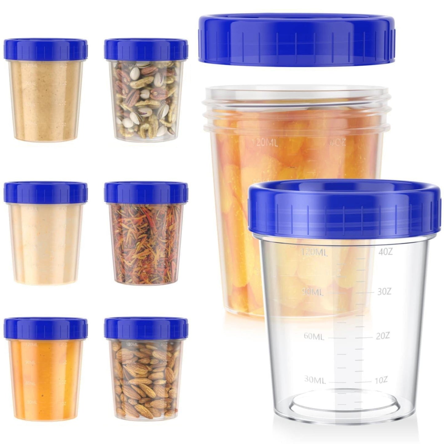 JWDX Food Storage Clearance, 4 Ounce Dressing Container Leak Proof Seasoning Container with Lid Reusable V1189-LWWAL-20260325-01988