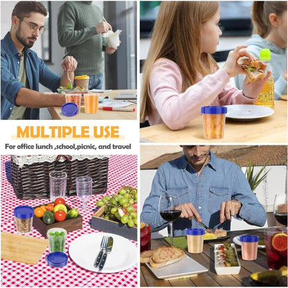 JWDX Food Storage Clearance, 4 Ounce Dressing Container Leak Proof Seasoning Container with Lid Reusable V1189-LWWAL-20260325-01988
