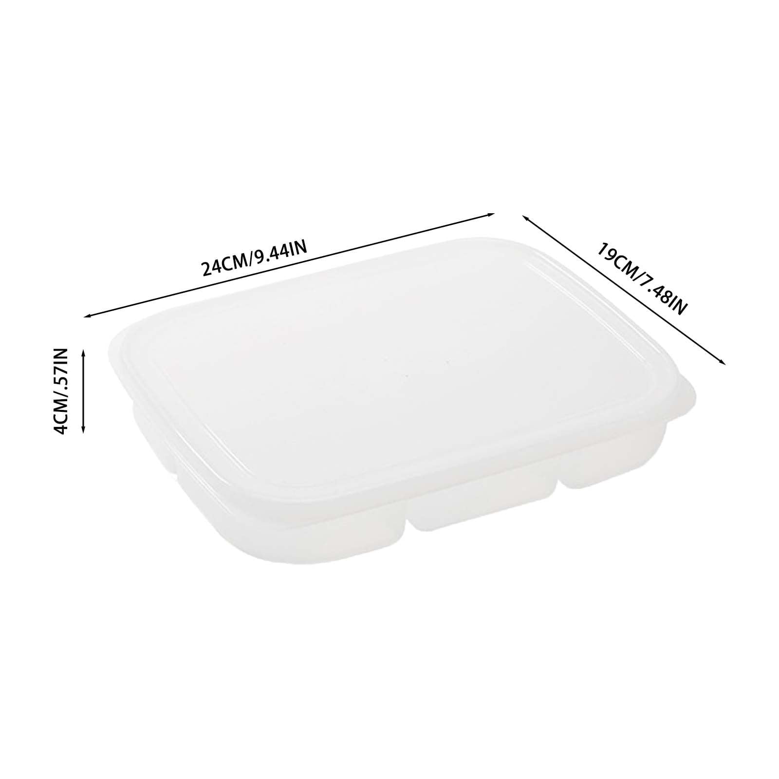 JWDX Food Storage Clearance, Divided Veggie Tray with Lid Vegetable Storage Square Relish Serving Platter V1189-LWWAL-20260325-01991