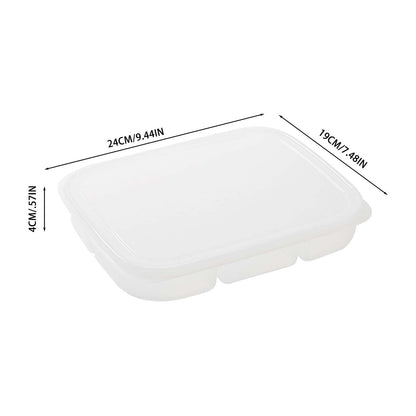 JWDX Food Storage Clearance, Divided Veggie Tray with Lid Vegetable Storage Square Relish Serving Platter V1189-LWWAL-20260325-01991