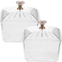 JWDX Food Storage Clearance, 2Pcs Sweets Jars Candy Jar Sugar Snacks Bowl Cookie Container Buffet Storage V1189-LWWAL-20260325-01992