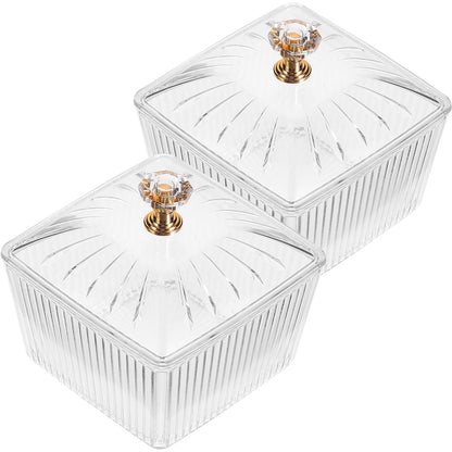 JWDX Food Storage Clearance, 2Pcs Sweets Jars Candy Jar Sugar Snacks Bowl Cookie Container Buffet Storage V1189-LWWAL-20260325-01992