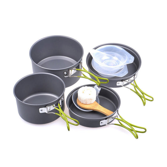 JWDX Cooking Utensils Clearance, Outdoor Camping Set Pot Cookware Picnic Pot Set Portable Alumina Heat V1189-LWWAL-20260325-01995