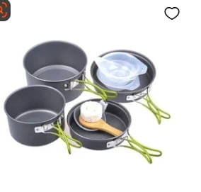 JWDX Cooking Utensils Clearance, Outdoor Camping Set Pot Cookware Picnic Pot Set Portable Alumina Heat V1189-LWWAL-20260325-01995
