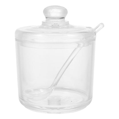 JWDX Seasoning Box Clearance, Clear Glass Sugar Bowl Set with Lid and Spoon A V1189-LWWAL-20260325-02006