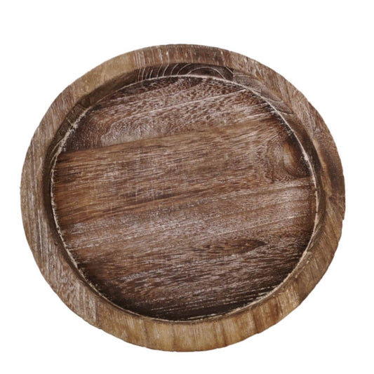 JWDX Baking Trays and Trays Clearance, Rustic Wooden Tray Candle Holder Plate Pillar Candle Tray Wood for V1189-LWWAL-20260325-02008