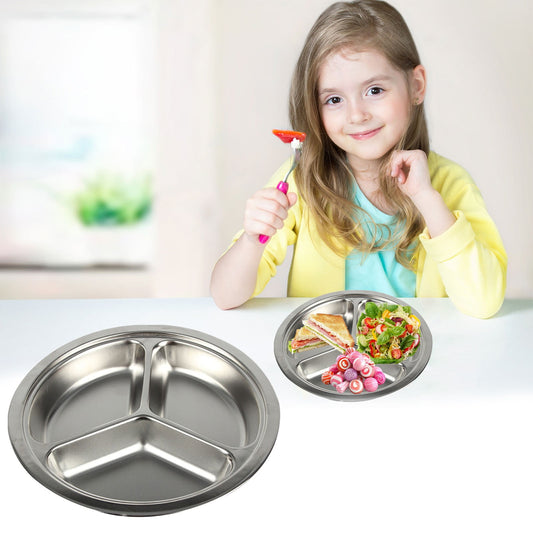 JWDX Cooking Utensils Clearance, Baby Plates - Stainless Divided Plates for Toddlers Dishwasher , 2 Size A V1189-LWWAL-20260325-02009