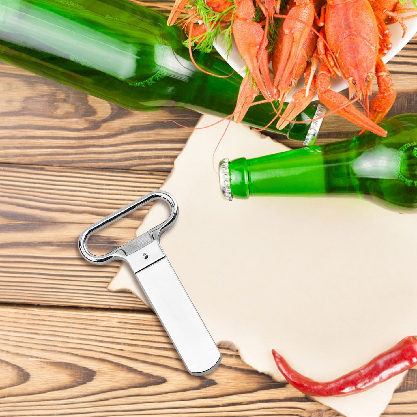JWDX Bottle Opener Clearance, Bottle Openers Wine Cork Extractor Corkscrew Beer Corks Stainless Two Jaw V1189-LWWAL-20260325-02010