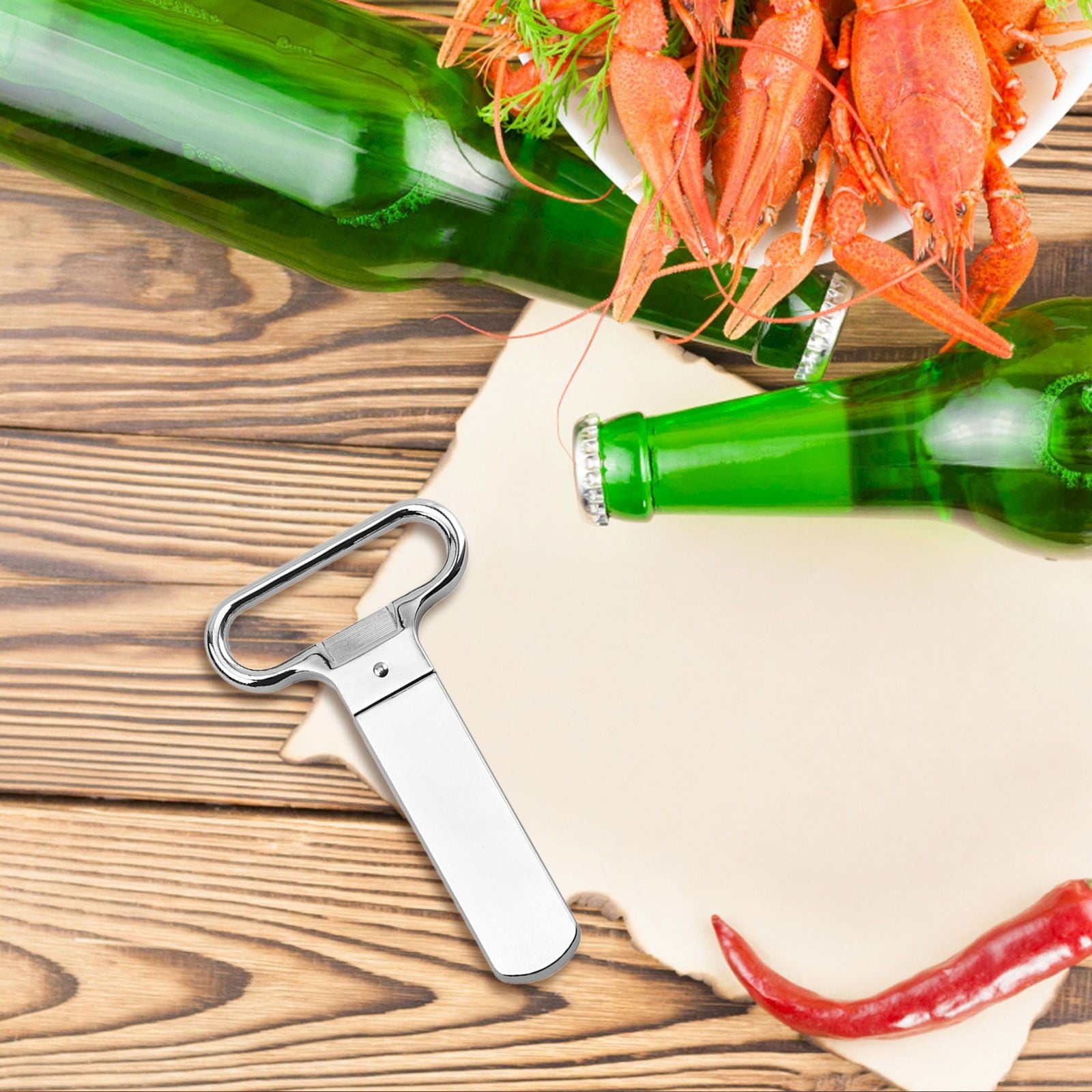 JWDX Bottle Opener Clearance, Bottle Openers Wine Cork Extractor Corkscrew Beer Corks Stainless Two Jaw V1189-LWWAL-20260325-02010