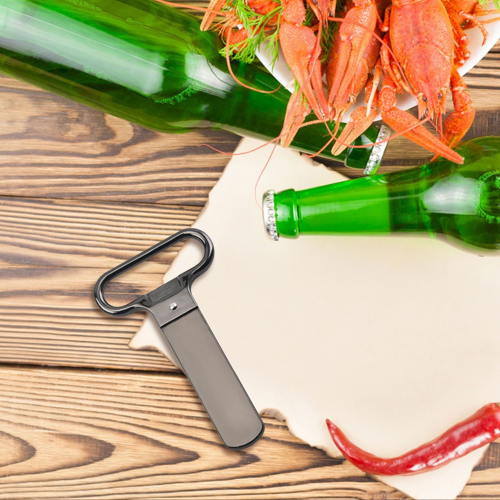 JWDX Bottle Opener Clearance, Bottle Openers Wine Cork Extractor Corkscrew Beer Corks Stainless Two Jaw V1189-LWWAL-20260325-02012