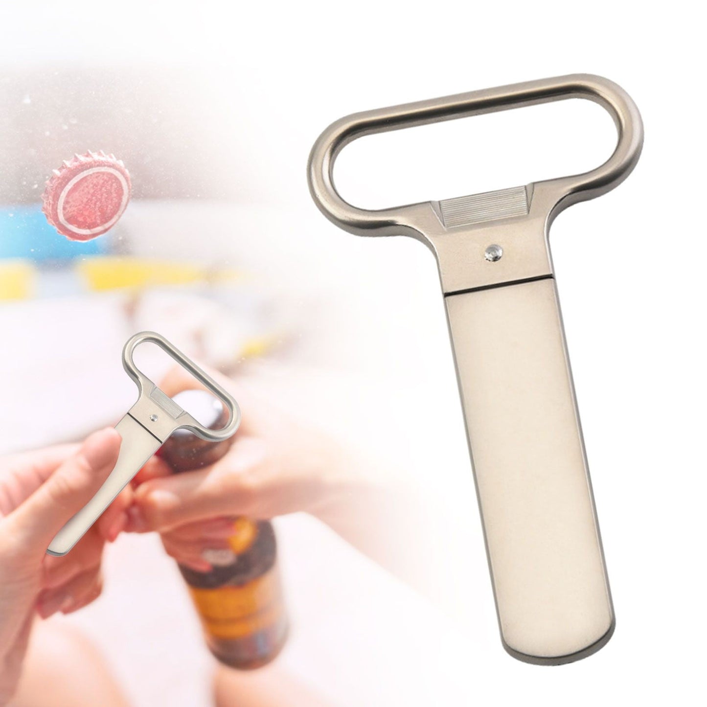 JWDX Bottle Opener Clearance, Bottle Openers Wine Cork Extractor Corkscrew Beer Corks Stainless Two Jaw V1189-LWWAL-20260325-02014