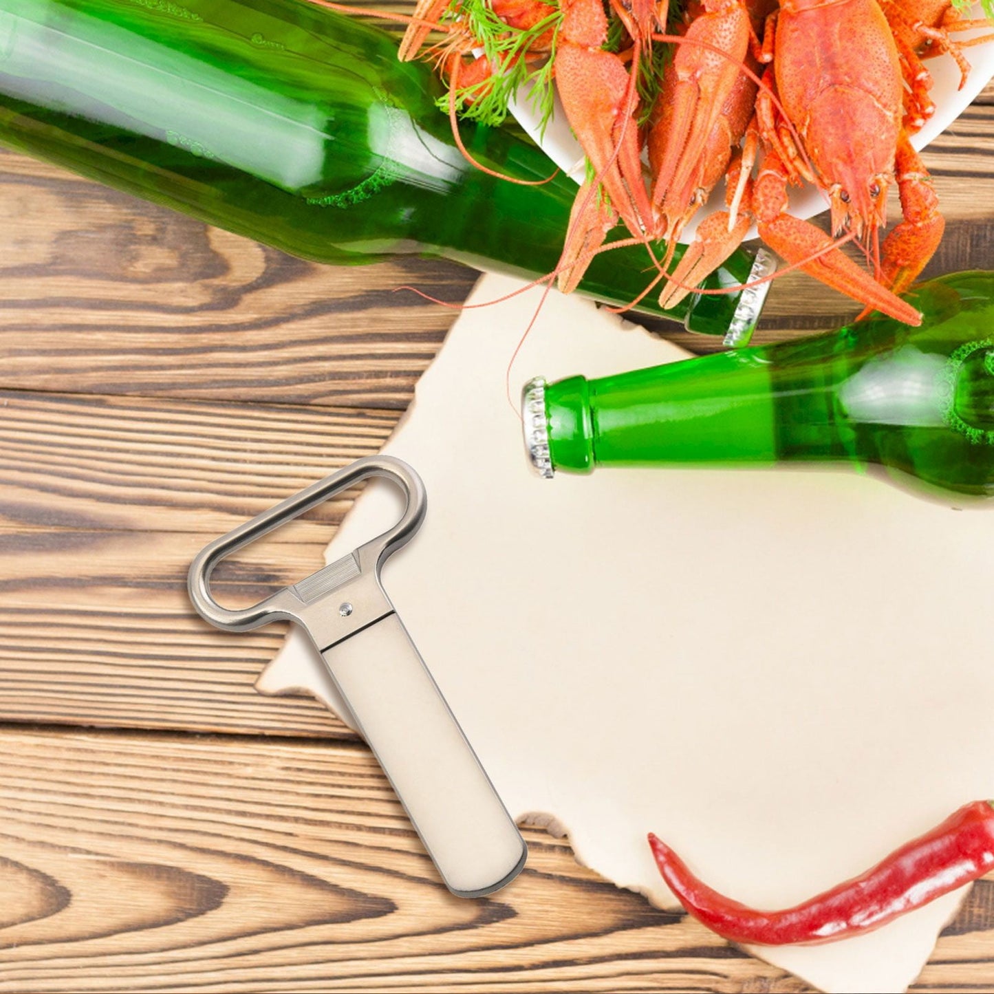JWDX Bottle Opener Clearance, Bottle Openers Wine Cork Extractor Corkscrew Beer Corks Stainless Two Jaw V1189-LWWAL-20260325-02014