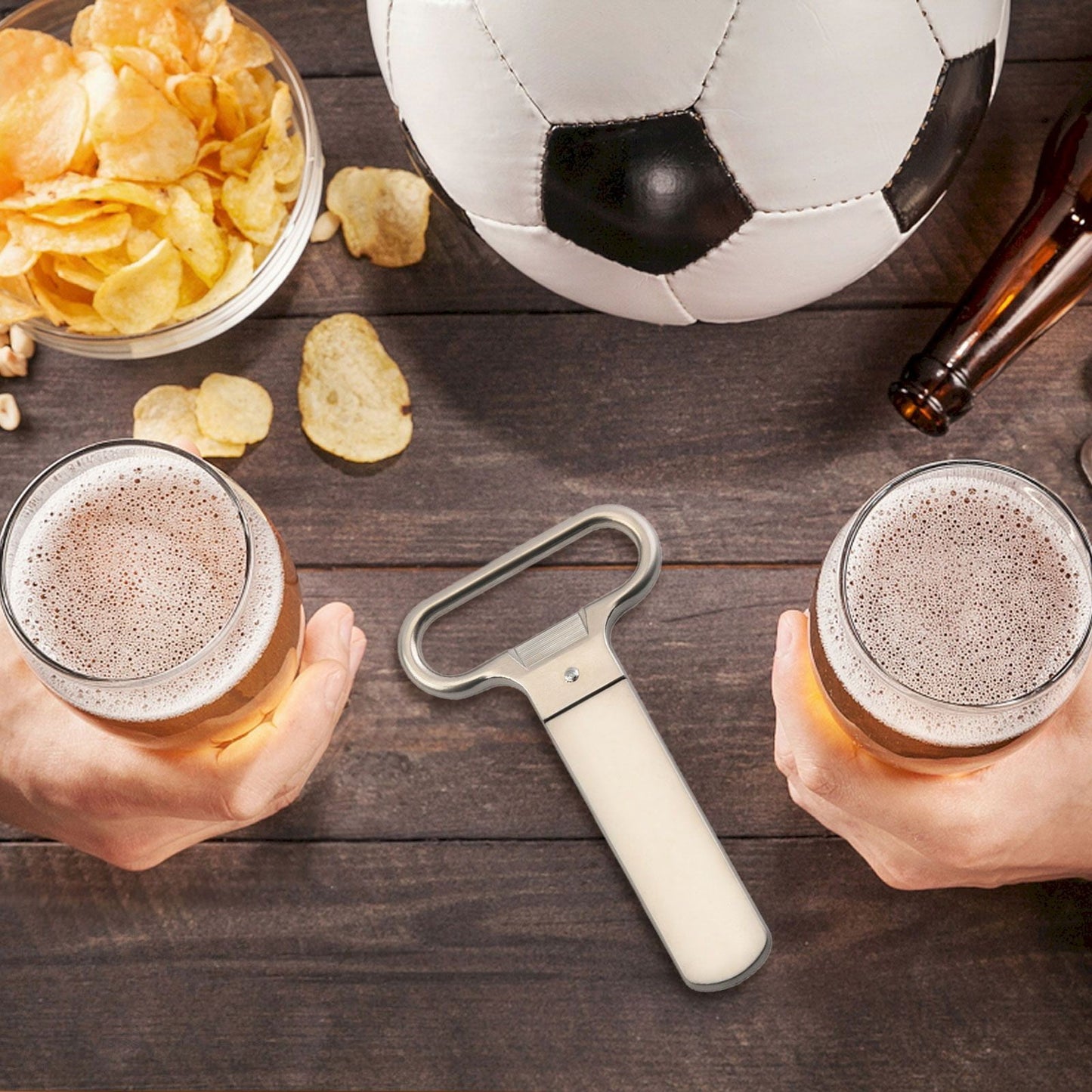 JWDX Bottle Opener Clearance, Bottle Openers Wine Cork Extractor Corkscrew Beer Corks Stainless Two Jaw V1189-LWWAL-20260325-02014