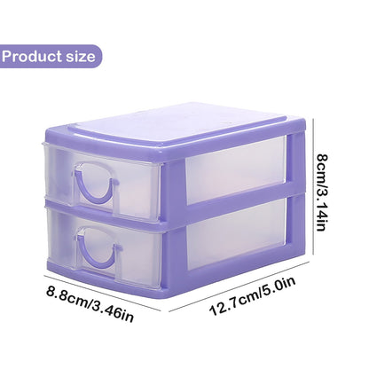 JWDX Rack Clearance, Mini Desktop Drawer Multi Layer Plastic Drawer Storage Box Cosmetic Storage Container V1189-LWWAL-20260325-02028