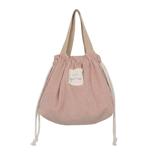 JWDX Food Storage Clearance, Drawstring Cosmetic Bag Japanese Tote Bag Corduroy Makeup Bag Travel Storage V1189-LWWAL-20260325-02035