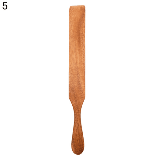 JWDX Cooking Utensils Clearance, Visland Wooden Spatula Premium Natural Teak Wood Slotted Spatulas Spoons for V1189-LWWAL-20260325-02040