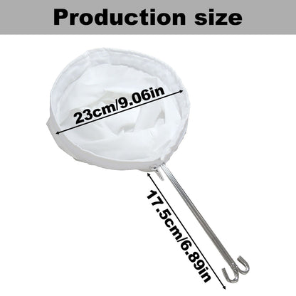 JWDX Strainers Clearance, 1Reusable Coffee Powder Tea Mesh Filter Bag with Stainless Handle Cotton Cloth V1189-LWWAL-20260325-02041