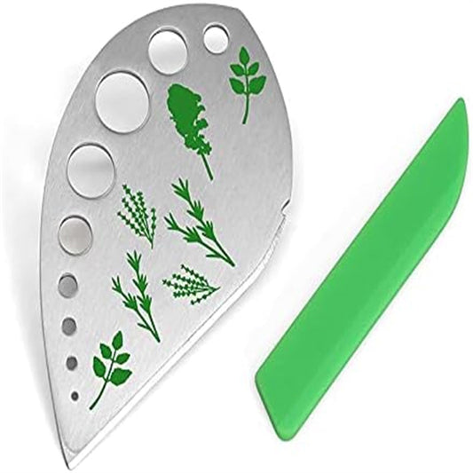 JWDX Vegetable Cutter Clearance, Herb Stripper Jiaedge Green 9 Holes Stainless Kitchen Herbs Stripping Tool V1189-LWWAL-20260325-02042