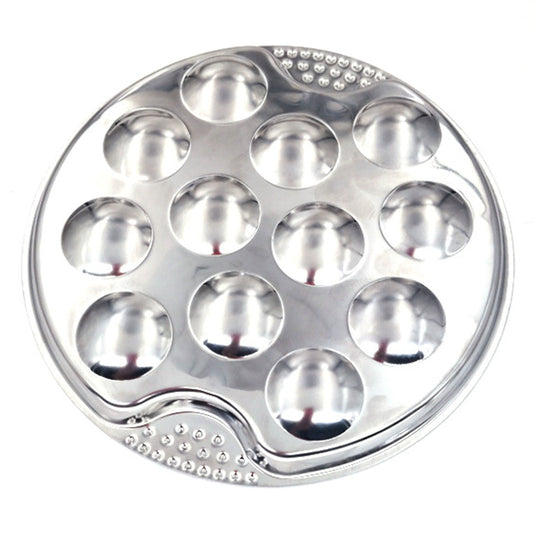 JWDX Baking Trays and Trays Clearance, Stainless Escargot Plates with 12 Compartment Holes Escargot Baking V1189-LWWAL-20260325-02062