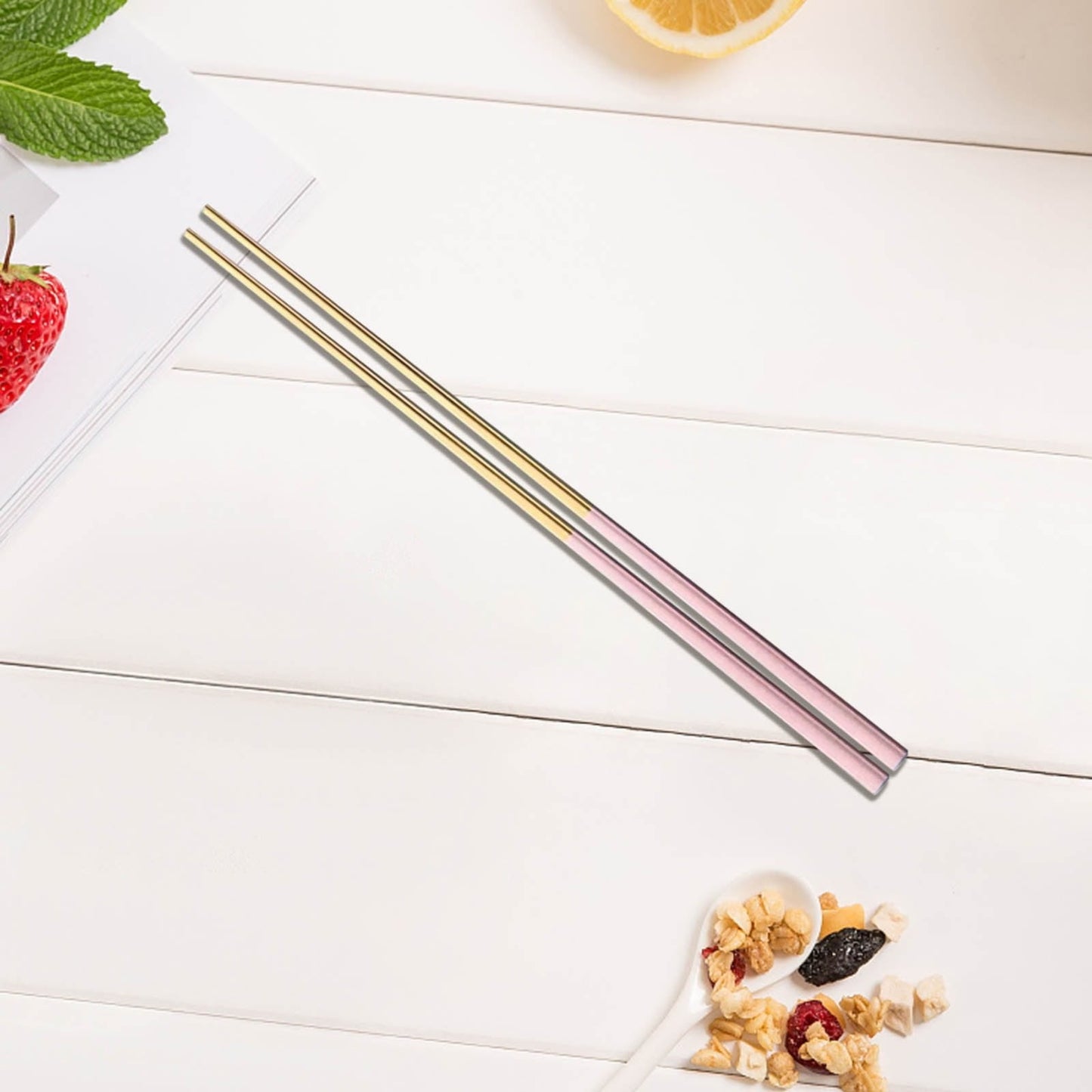 JWDX Tableware Clearance, 1 Pairs Stainless Chopsticks Reusable Dishwasher Noodles Chopsticks Eating Cooking V1189-LWWAL-20260325-02064