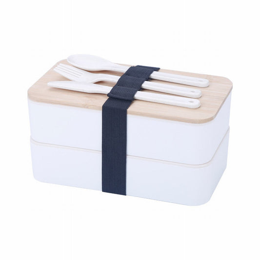 JWDX Tableware Clearance, Box Lunch Box Japanese 2 Layer Food Container with Cutlery Spoon and Fork Divided V1189-LWWAL-20260325-02072