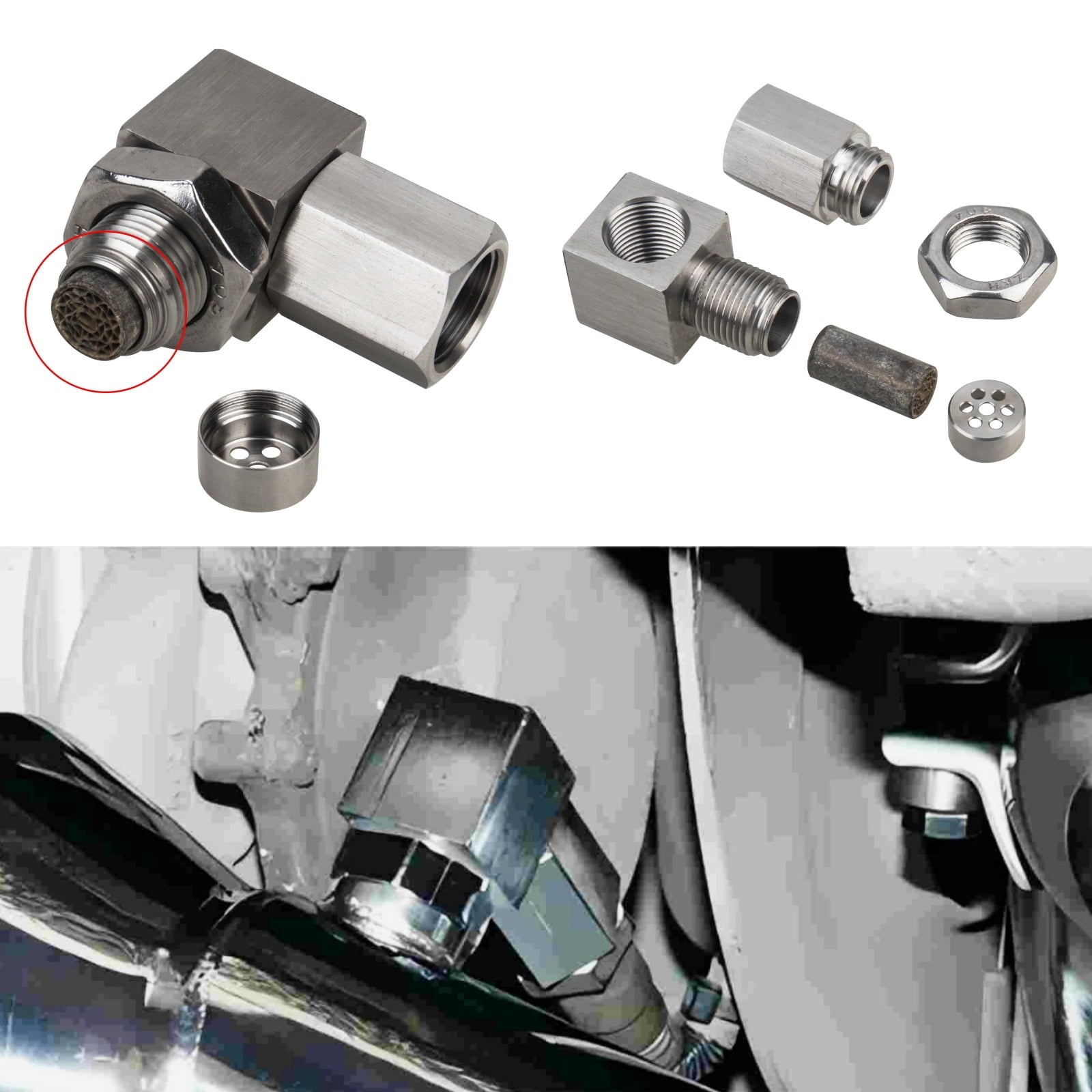 90 Degree Detachable Mini-catalytic Converter Sensor Automotive Accessories Mini-catalytic Converter M18X1.5 V1189-LWWAL-20260325-02073