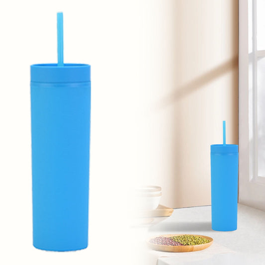 JWDX Glass and Bottle Clearance, 16Oz Tumbler with Lid and Plastic Water Coffee Tumbler Cup Water Bottle Slim V1189-LWWAL-20260325-02080