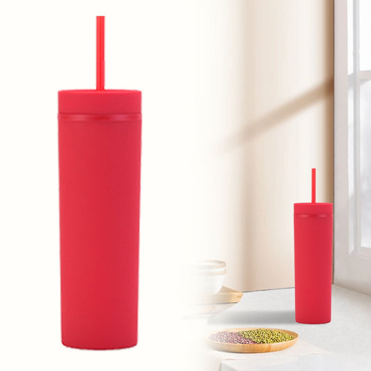 JWDX Glass and Bottle Clearance, 16Oz Tumbler with Lid and Plastic Water Coffee Tumbler Cup Water Bottle Slim V1189-LWWAL-20260325-02081