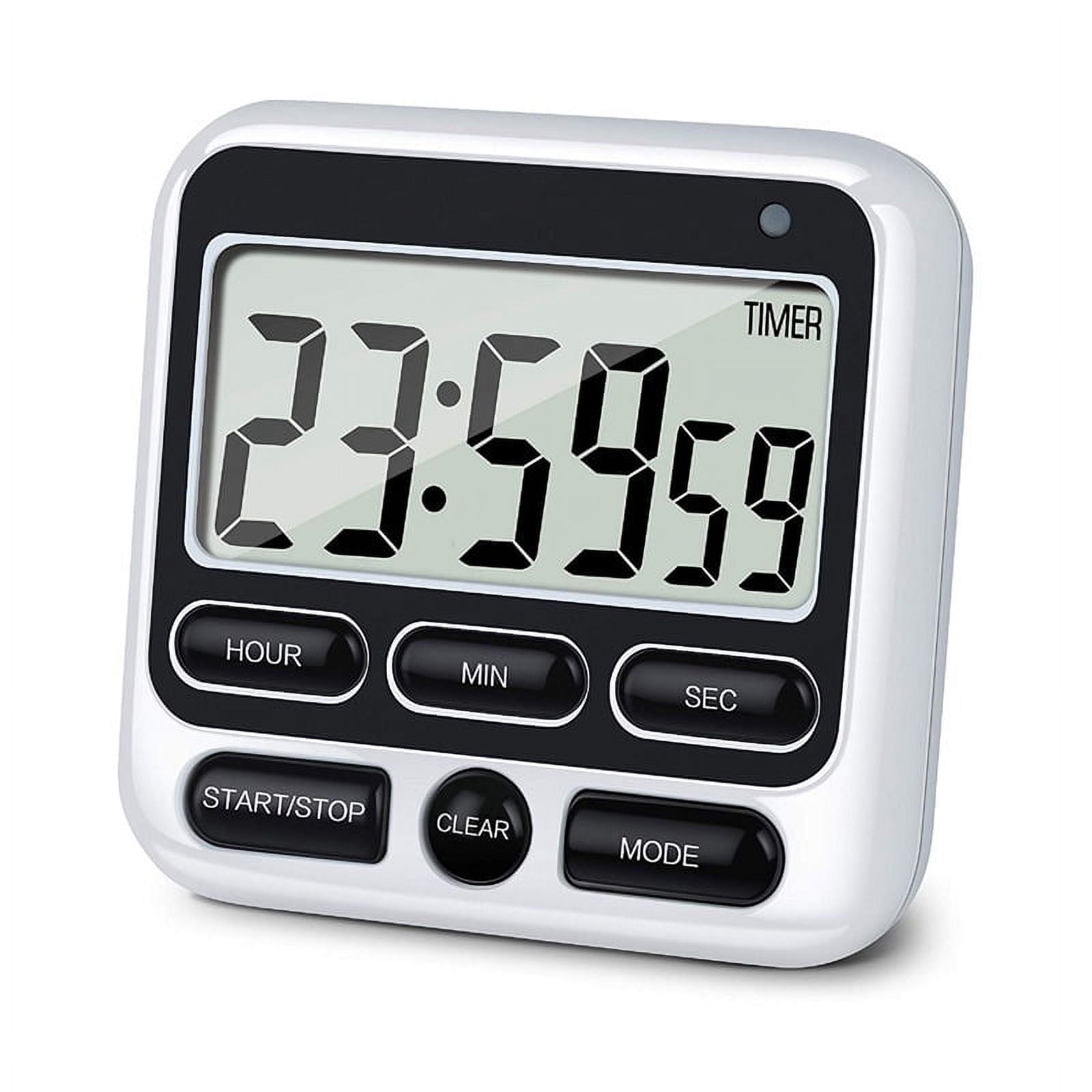 Digital Countdown Kitchen Timer -Count Up Down Magnetic Timer Clock for Cooking Baking Gym Students Black V1189-LWWAL-20260325-02099