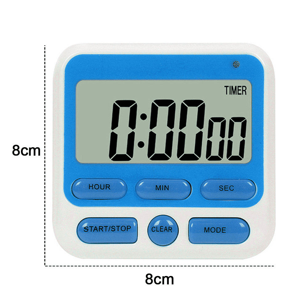 Digital Countdown Kitchen Timer -Count Up Down Magnetic Timer Clock for Cooking Baking Gym Students Blue V1189-LWWAL-20260325-02100